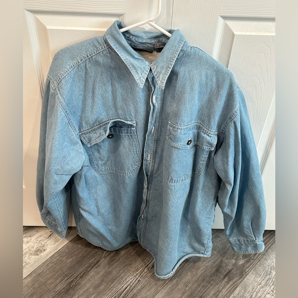 Vintage Route 66 lined Denim Jacket